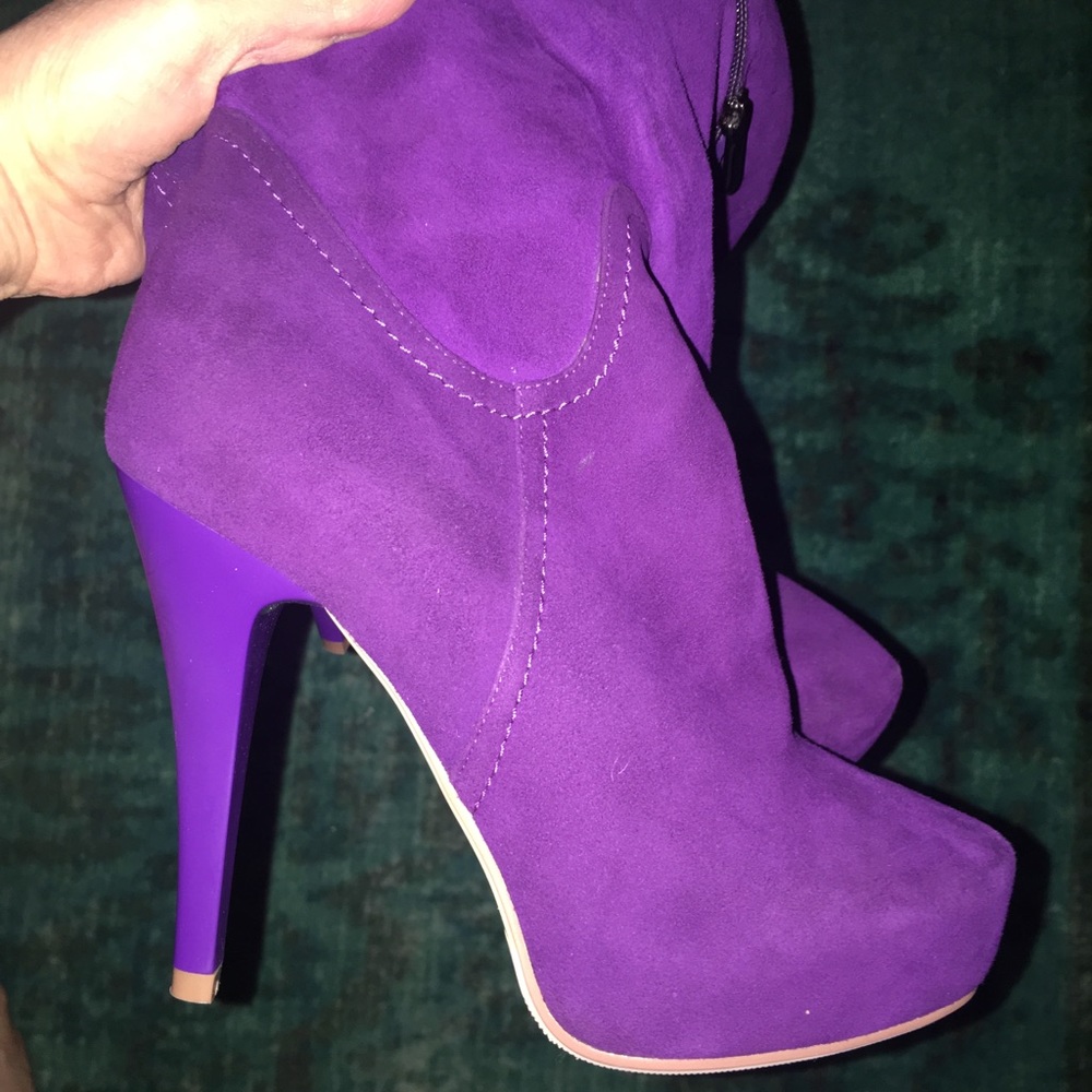 Chinese Laundry Over the knee Purple Suede boots